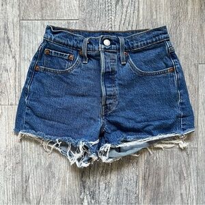 Levi’s 501 high rise denim shorts